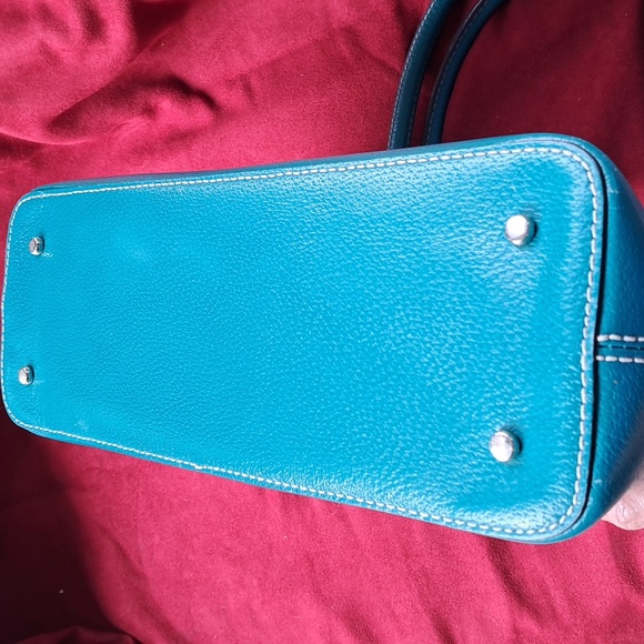 SALE Kate Spade Teal Blue Leather Shoulder Bag Great Used Condition - Picture 6 of 12